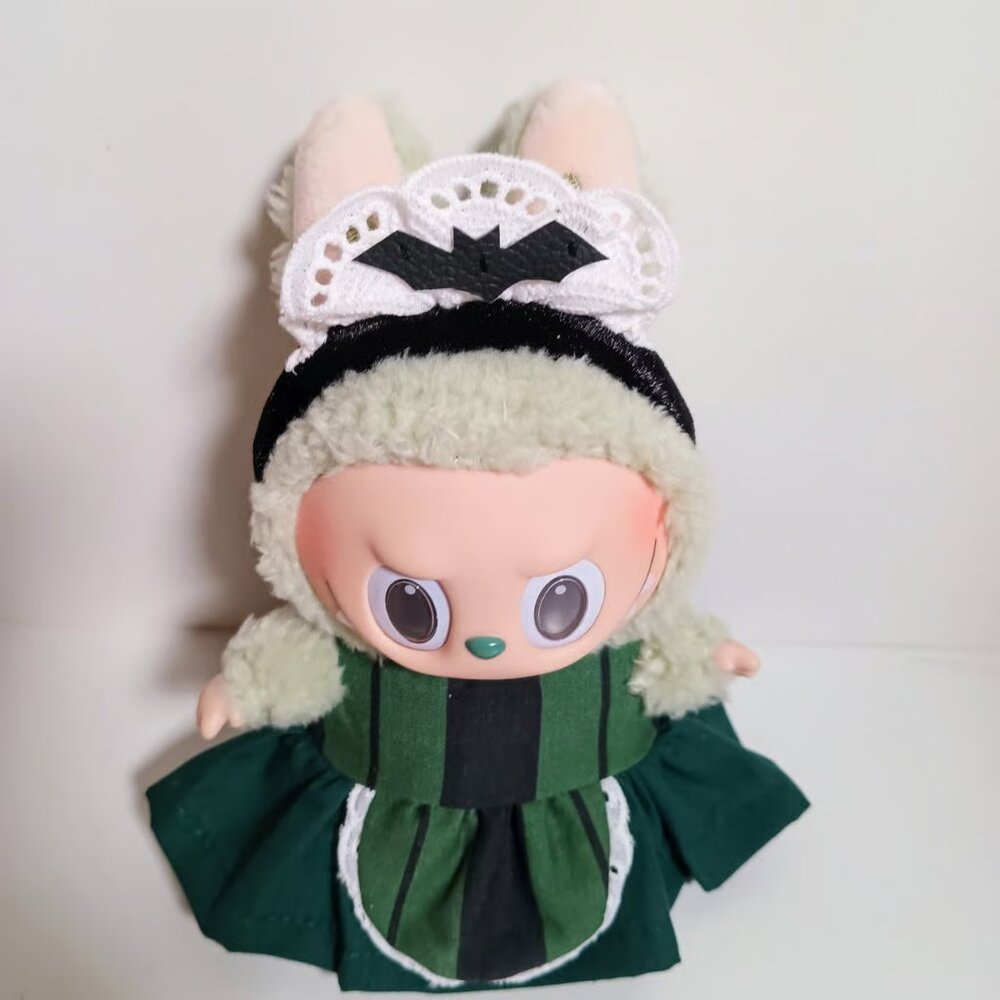 Custom Haunted Mansion Maid Inspired Dress and Headband Labubu Outfit - Picture 4 of 6